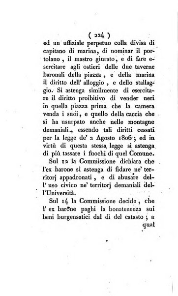 Bullettino delle sentenze emanate dalla Suprema commissione per le liti fra i già baroni ed i comuni