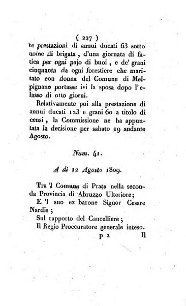 Bullettino delle sentenze emanate dalla Suprema commissione per le liti fra i già baroni ed i comuni