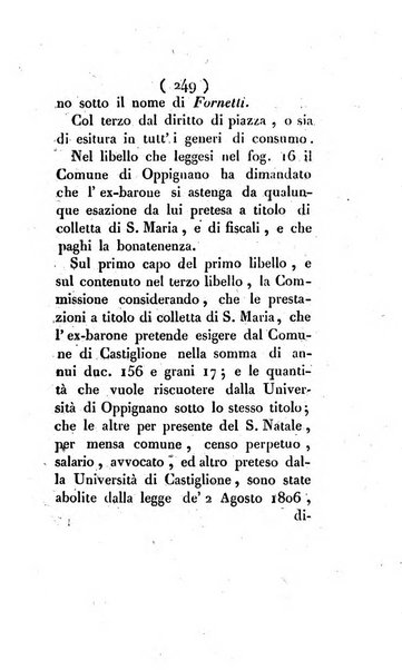 Bullettino delle sentenze emanate dalla Suprema commissione per le liti fra i già baroni ed i comuni