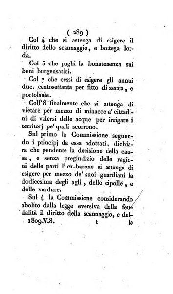 Bullettino delle sentenze emanate dalla Suprema commissione per le liti fra i già baroni ed i comuni