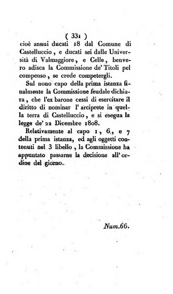 Bullettino delle sentenze emanate dalla Suprema commissione per le liti fra i già baroni ed i comuni