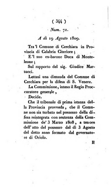 Bullettino delle sentenze emanate dalla Suprema commissione per le liti fra i già baroni ed i comuni