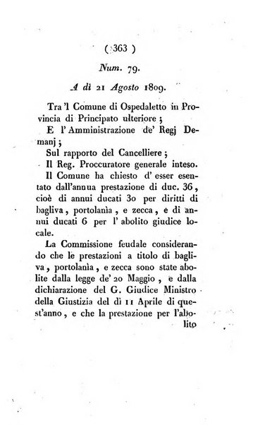 Bullettino delle sentenze emanate dalla Suprema commissione per le liti fra i già baroni ed i comuni