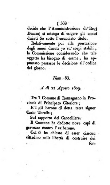 Bullettino delle sentenze emanate dalla Suprema commissione per le liti fra i già baroni ed i comuni