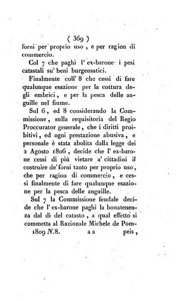 Bullettino delle sentenze emanate dalla Suprema commissione per le liti fra i già baroni ed i comuni