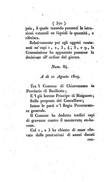 Bullettino delle sentenze emanate dalla Suprema commissione per le liti fra i già baroni ed i comuni