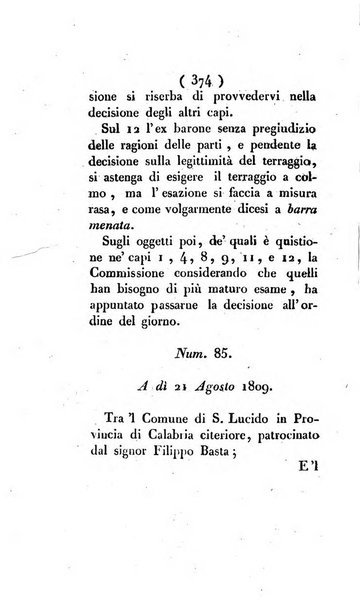 Bullettino delle sentenze emanate dalla Suprema commissione per le liti fra i già baroni ed i comuni