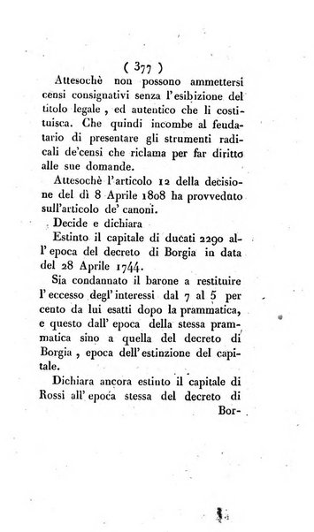 Bullettino delle sentenze emanate dalla Suprema commissione per le liti fra i già baroni ed i comuni