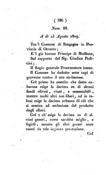 Bullettino delle sentenze emanate dalla Suprema commissione per le liti fra i già baroni ed i comuni