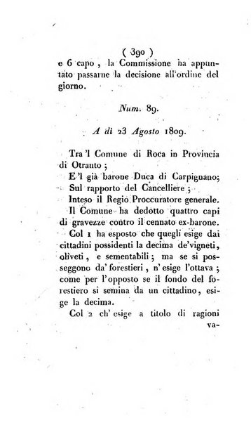 Bullettino delle sentenze emanate dalla Suprema commissione per le liti fra i già baroni ed i comuni