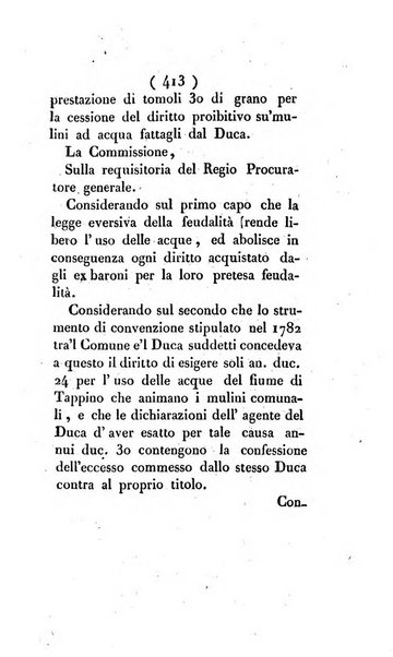 Bullettino delle sentenze emanate dalla Suprema commissione per le liti fra i già baroni ed i comuni