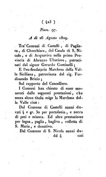 Bullettino delle sentenze emanate dalla Suprema commissione per le liti fra i già baroni ed i comuni