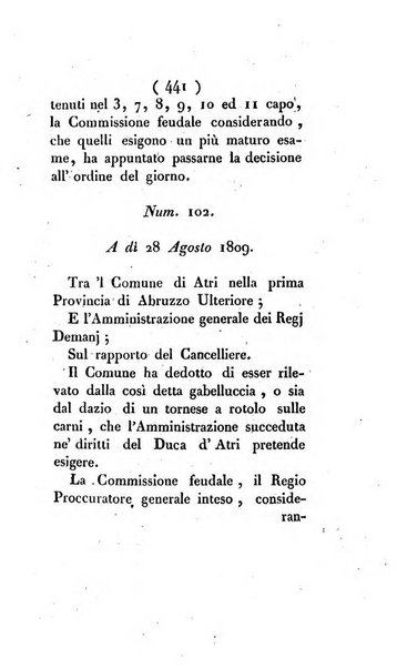 Bullettino delle sentenze emanate dalla Suprema commissione per le liti fra i già baroni ed i comuni