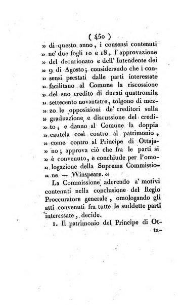 Bullettino delle sentenze emanate dalla Suprema commissione per le liti fra i già baroni ed i comuni