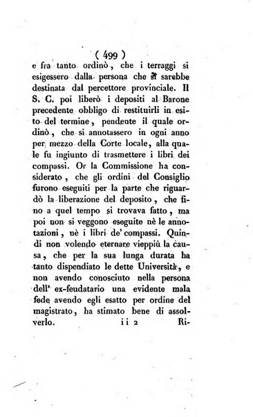 Bullettino delle sentenze emanate dalla Suprema commissione per le liti fra i già baroni ed i comuni