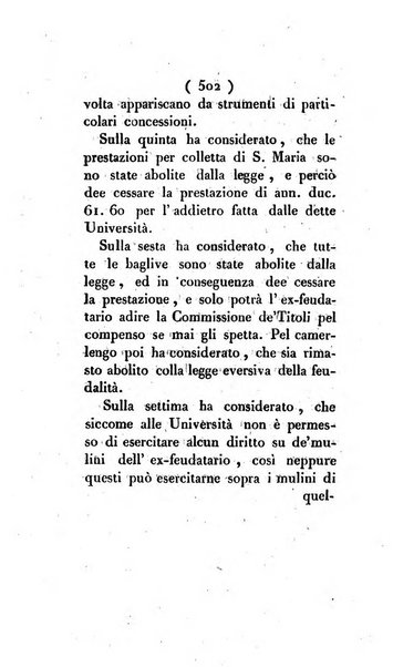 Bullettino delle sentenze emanate dalla Suprema commissione per le liti fra i già baroni ed i comuni