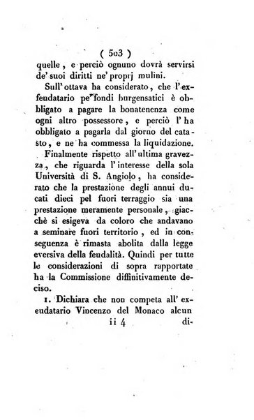 Bullettino delle sentenze emanate dalla Suprema commissione per le liti fra i già baroni ed i comuni