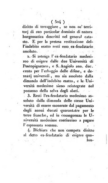 Bullettino delle sentenze emanate dalla Suprema commissione per le liti fra i già baroni ed i comuni