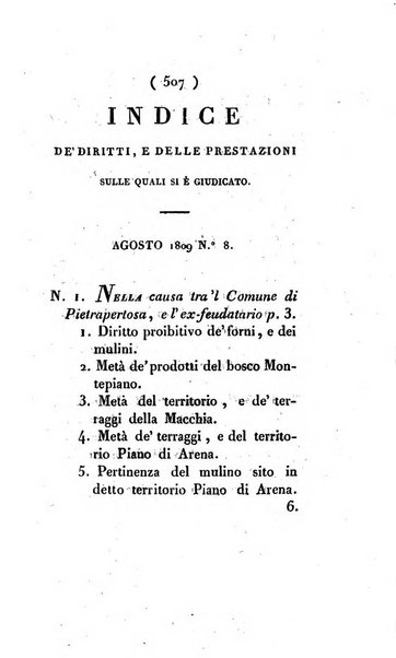 Bullettino delle sentenze emanate dalla Suprema commissione per le liti fra i già baroni ed i comuni