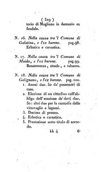 Bullettino delle sentenze emanate dalla Suprema commissione per le liti fra i già baroni ed i comuni