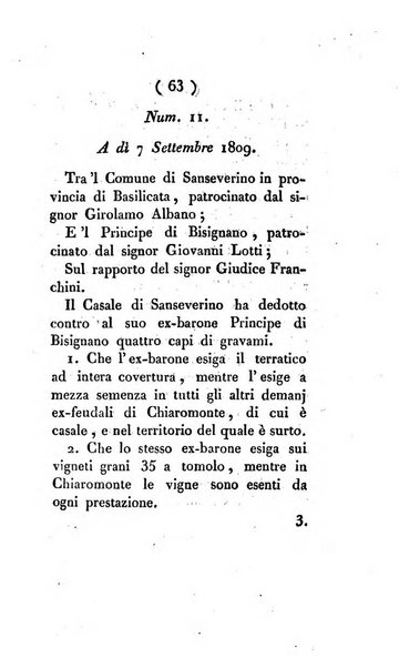 Bullettino delle sentenze emanate dalla Suprema commissione per le liti fra i già baroni ed i comuni