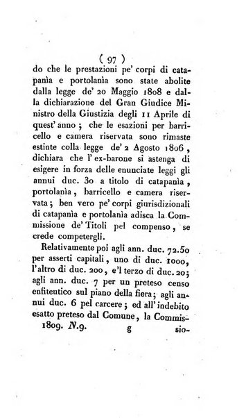 Bullettino delle sentenze emanate dalla Suprema commissione per le liti fra i già baroni ed i comuni