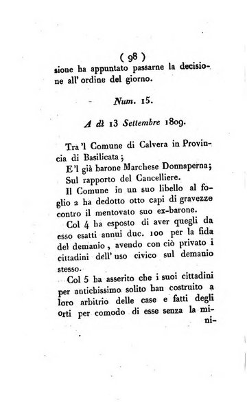 Bullettino delle sentenze emanate dalla Suprema commissione per le liti fra i già baroni ed i comuni