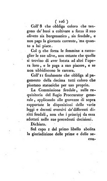 Bullettino delle sentenze emanate dalla Suprema commissione per le liti fra i già baroni ed i comuni