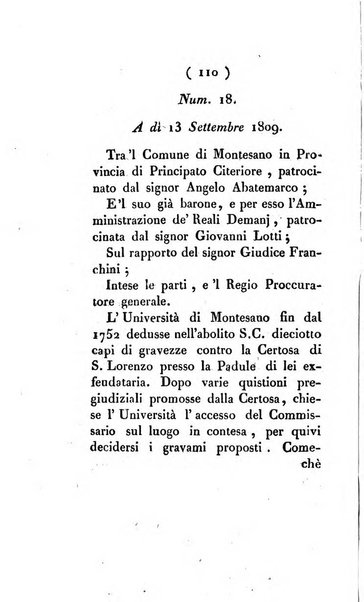 Bullettino delle sentenze emanate dalla Suprema commissione per le liti fra i già baroni ed i comuni