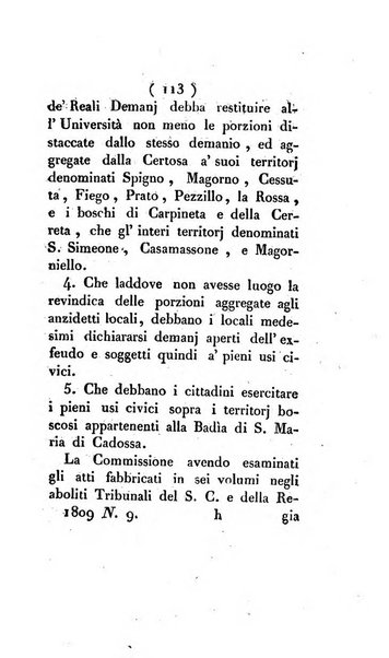 Bullettino delle sentenze emanate dalla Suprema commissione per le liti fra i già baroni ed i comuni