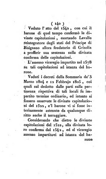 Bullettino delle sentenze emanate dalla Suprema commissione per le liti fra i già baroni ed i comuni