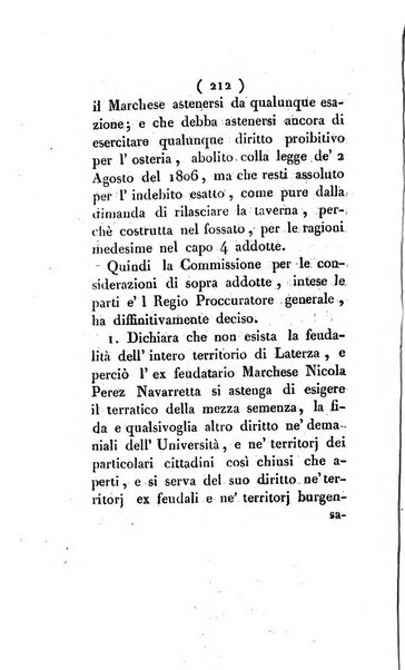 Bullettino delle sentenze emanate dalla Suprema commissione per le liti fra i già baroni ed i comuni