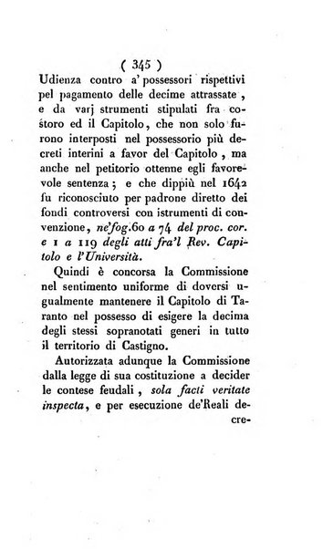 Bullettino delle sentenze emanate dalla Suprema commissione per le liti fra i già baroni ed i comuni