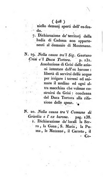 Bullettino delle sentenze emanate dalla Suprema commissione per le liti fra i già baroni ed i comuni