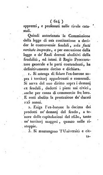 Bullettino delle sentenze emanate dalla Suprema commissione per le liti fra i già baroni ed i comuni