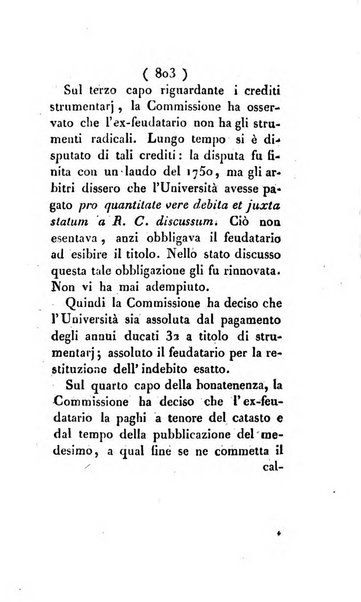 Bullettino delle sentenze emanate dalla Suprema commissione per le liti fra i già baroni ed i comuni