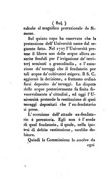 Bullettino delle sentenze emanate dalla Suprema commissione per le liti fra i già baroni ed i comuni