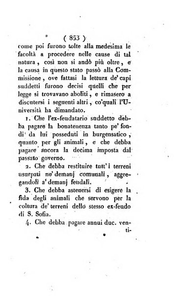 Bullettino delle sentenze emanate dalla Suprema commissione per le liti fra i già baroni ed i comuni