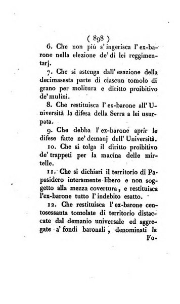 Bullettino delle sentenze emanate dalla Suprema commissione per le liti fra i già baroni ed i comuni