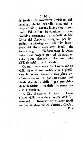 Bullettino delle sentenze emanate dalla Suprema commissione per le liti fra i già baroni ed i comuni