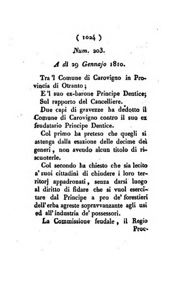 Bullettino delle sentenze emanate dalla Suprema commissione per le liti fra i già baroni ed i comuni