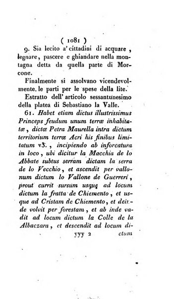 Bullettino delle sentenze emanate dalla Suprema commissione per le liti fra i già baroni ed i comuni