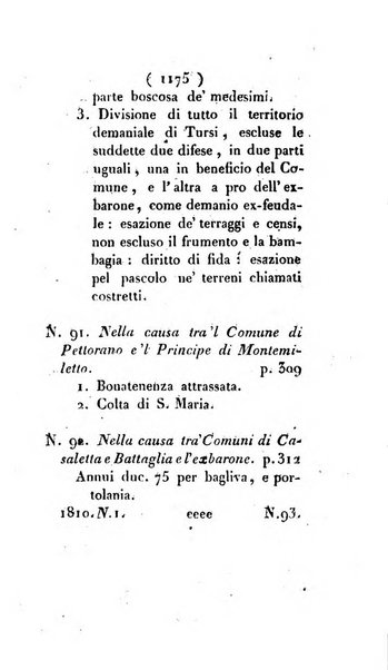 Bullettino delle sentenze emanate dalla Suprema commissione per le liti fra i già baroni ed i comuni