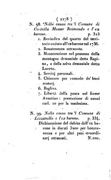 Bullettino delle sentenze emanate dalla Suprema commissione per le liti fra i già baroni ed i comuni