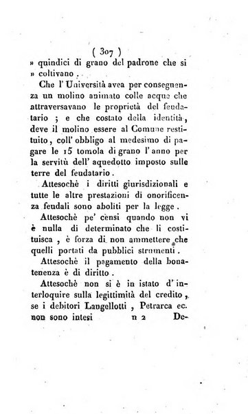 Bullettino delle sentenze emanate dalla Suprema commissione per le liti fra i già baroni ed i comuni