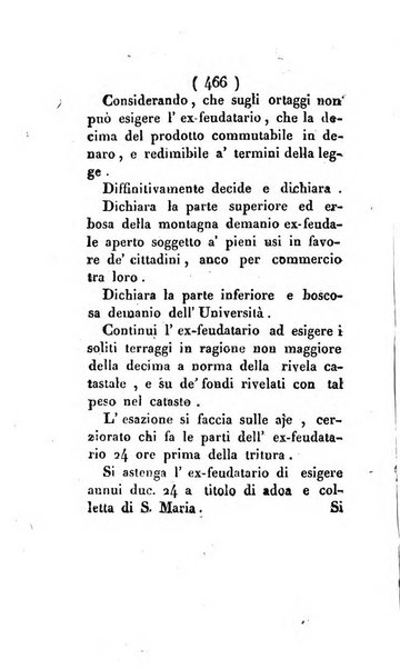 Bullettino delle sentenze emanate dalla Suprema commissione per le liti fra i già baroni ed i comuni