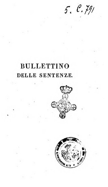 Bullettino delle sentenze emanate dalla Suprema commissione per le liti fra i già baroni ed i comuni