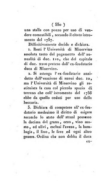 Bullettino delle sentenze emanate dalla Suprema commissione per le liti fra i già baroni ed i comuni