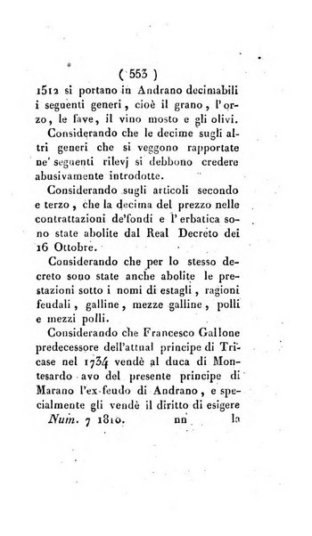 Bullettino delle sentenze emanate dalla Suprema commissione per le liti fra i già baroni ed i comuni