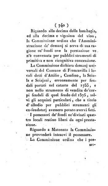 Bullettino delle sentenze emanate dalla Suprema commissione per le liti fra i già baroni ed i comuni